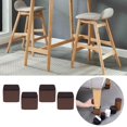 thumbnail image 4 of Set of 4 Multifunction Bed Risers Cabinet Sofa Feet Protector Support Anti Slip Protect floors - Brown 80x52mm, 4 of 6