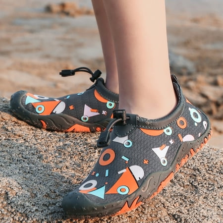 

Cathalem Toddler Character House Shoes Children Swimming Shoes Outdoor Beach Shoes Diving And Snorkeling Shoes Flat Big Shoe Dark Gray 8 Years