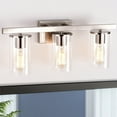 thumbnail image 5 of C Cattleya 3-Light Vanity Light with Clear Glass Shades Oil-rubbed Bronze Bronze Oil Rubbed, 5 of 6