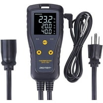 Digiten Temperature Controller Simple Stage Thermostat ABS material Black LCD