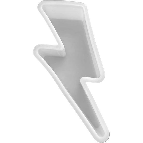 Lightening Bolt Silicone Freshie Mold  Size 2.5" Wide x 6.5" Long x 1.33" Deep  Lightening Bolt Freshie Mold  for Freshie, Soap, Resin, Candles
