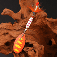 thumbnail image 2 of Composite Sequins Rotating Sequins Metal Hand-Cranked Copper Column Three Hook Bait Yellow Dot, 2 of 7