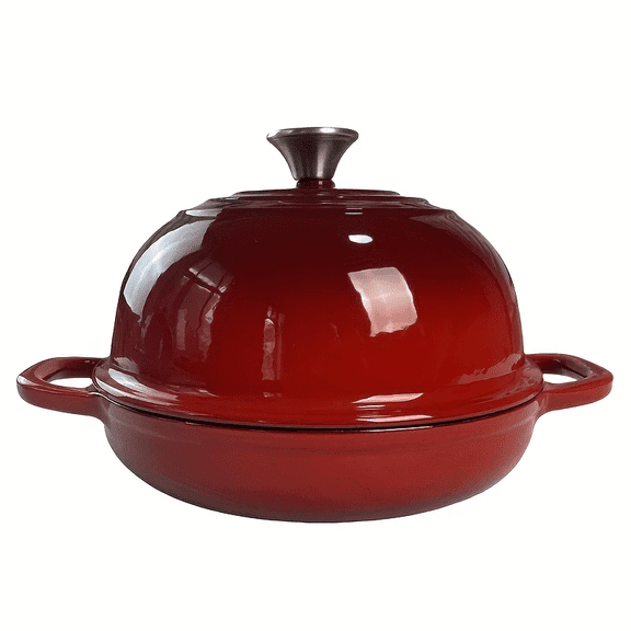 Enameled Cast Iron Bread Oven, 5 Qt Dutch Oven for Sourdough Bread Baking, Round Bread Oven for Bread Baking, Non-Stick Enameled Cast Iron Dutch Oven Pot with Lid