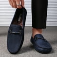 thumbnail image 6 of Men's Casual Loafers Slip On Leather Shoes Lightweight Driving Shoes Moccasins Classic Penny Loafer Flats Boat Shoes, 6 of 10