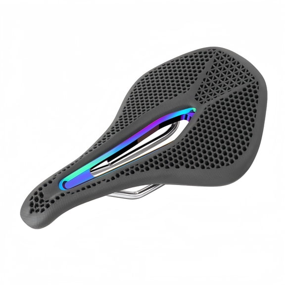 Honeycomb Bionic Bike Saddle, Hollow Ergonomic Bicycle Seat, Breathable & Pressure Relief, Universal Fit for Road/Mountain Bikes, Comfort Long-Ride Saddle