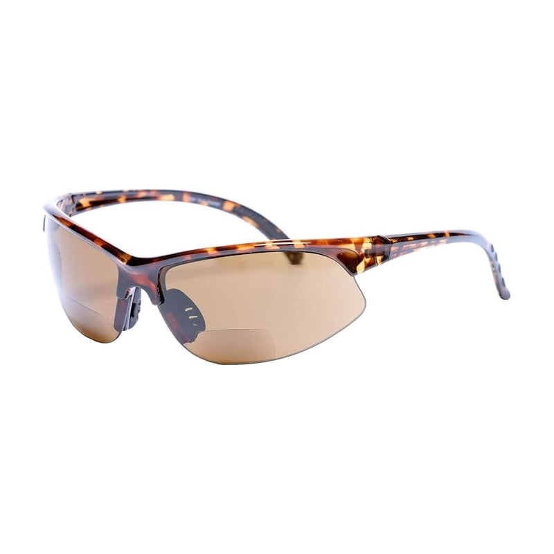 "The Allstars" 3 Pair Assortment of Bifocal Sport Wrap Reading Sunglasses for Men and Women - Tortoise/Tortoise - 2.00
