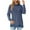 Blue, variant on Women's Long Sleeve Tunic Tops Turtleneck Side Split Soft Casual Pullover Tops Fall Fashion Sweatshirts