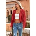 thumbnail image 6 of PRETTYGARDEN Women's Faux Suede Leather Jackets Tassel Motorcycle Cropped Coats Fashion Clothes, 6 of 10