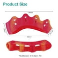 thumbnail image 5 of Qinyurj 4-Pack Toe Separators & Toe Spacers -Bunion Corrector, Overlapping Toes corrector, Hammer Toe, Restores Natural Toe Alignment Unisex,Regular Size, 5 of 6