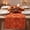 Orange, variant on Cififendec Autumn Pumpkin Embroidered Plush Table Runner, 92"×13", 3D Textured Decorative Table Runner for Farmhouse Dining Table Harvest Gathering