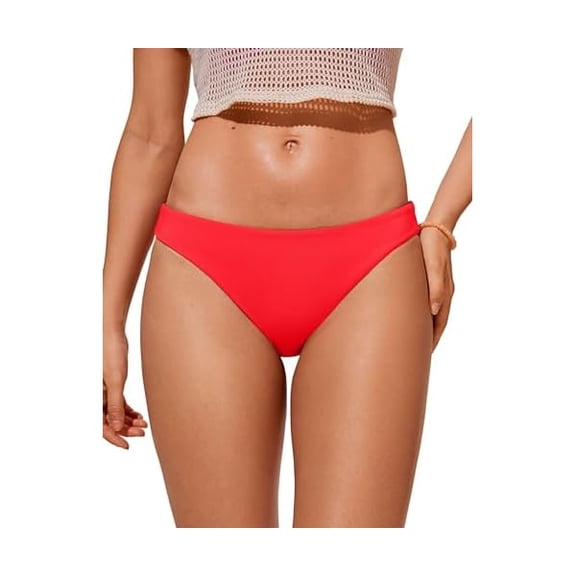 Womens Bikini Bottom Low Waisted Bathing Swimsuit Shorts Cheeky Swim Briefs