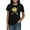 Black, variant on CafePress - Gold Ribbon Of Words Women's Dark T Shirt - Women's Traditional Fit Dark T-Shirt