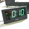 thumbnail image 3 of 2'' Digital LED Clock Color Display with Backup Battery EU Plug Green, 3 of 8
