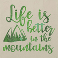 thumbnail image 4 of Inktastic Life's Better Mountains Tote Bag, 4 of 5