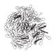 thumbnail image 1 of GOOHOCHY 100 unids Mosquetón clip llavero llavero ganchos de primavera anillo llavero colgando hebillas a presión, 1 of 7
