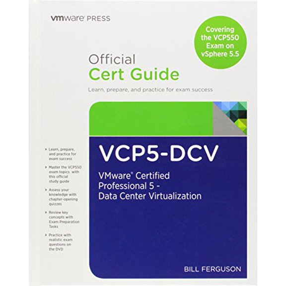 Pre-Owned VCP5-DCV Official Cert Guide: VMware Certified Professional 5 - Data Center Virtualization: Covering the VCP550 Exam on vSphere 5.5, 9780789753748, 078975374X, Hardcover, 2 edition