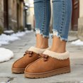 thumbnail image 6 of Knivor Cozy Bootie Slippers for Women with Cute Bow Fuzzy Slippers Slip On Warm Furry Ankle Bootie Slippers Anti-Slip Sole for Indoor Outdoor House Shoes, 6 of 9