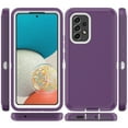 thumbnail image 6 of NIFFPD Galaxy A53 5G Case, Samsung A53 5G Case, Dual Layer Heavy-Duty Rugged Shockproof Anti-Drop Protective Case for Samsung A53 5G Purple&White, 6 of 6