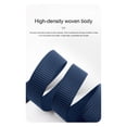 thumbnail image 7 of Jessboyy Men's Canvas Woven Belt No Hole Automatic Buckle Ratchet Belts Work Casual Outdoor Hiking Adjustable Web Belt Blue,Free Size, 7 of 7