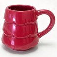 Tree House Side View 300ml Holiday Tree Coffee Cup with Tiered Profile and Side Grip for ...