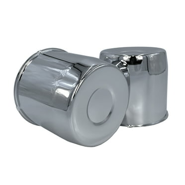 2 Chrome 5.15 Push Through Center Caps - Auto/Truck/Trailer Wheels and Rims