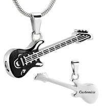 Cremation Jewelry for Ashes Pendant Musical Instrument Cremation Necklace for Women&Men Guitar Urn Necklace for Ashes Keepsake Memorial Urn Necklace