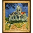 thumbnail image 1 of La Pastiche Van Gogh 'Church at Auvers' Hand-painted Oil Canvas, 1 of 5