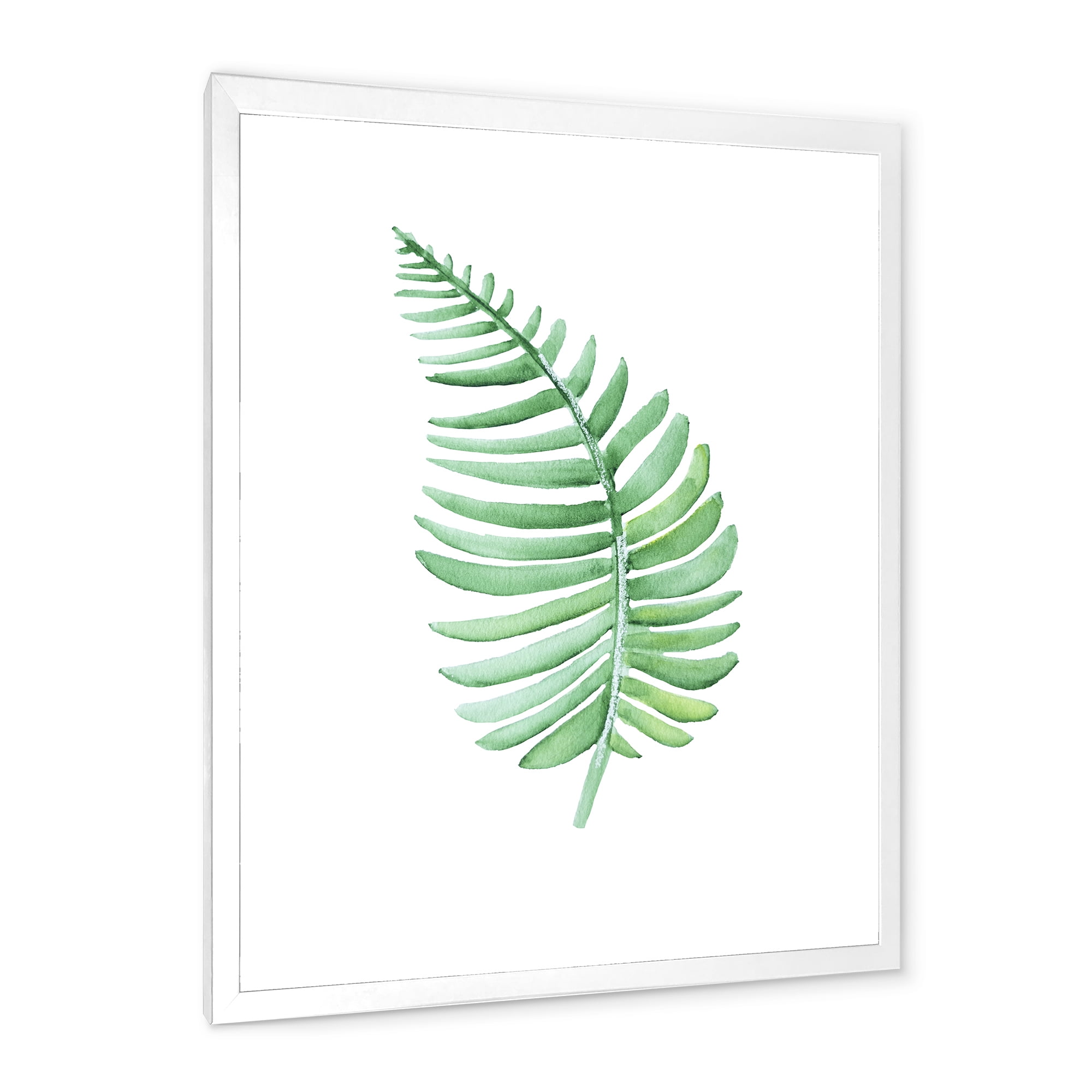 Designart 'Close Up Of Tropical Leaf Of Monstera III' Farmhouse Framed Art Print