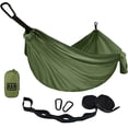 thumbnail image 1 of Hamaca de camping Gold Armor – Hamaca portátil individual accesorios de camping equipo para exteriores interiores adultos niños, marca con base en Estados Unidos (OD verde), 1 of 4