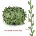 thumbnail image 3 of CHAO Enredaderas artificiales, 262 pies de plantas falsas, hojas de vid, cinta de hoja verde oliva para decoración de bodas/fiestas/hogar/jardín y manualidades de guirnaldas, 3 of 5