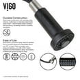 thumbnail image 5 of Vigo Vg02001k2 Edison 1.8 GPM 19" H Single Handle Single Hole Pre-Rinse Pull Down Kitchen, 5 of 13