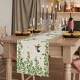 thumbnail image 2 of Table Runners 72 Inches Long Dress Scarves, Spring Botanical Farmhouse Kitchen Table Runner, Coffee Tablerunners, Watercolor Leaves Flowers Birds Beige 13x72 Inch, 2 of 9