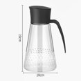 thumbnail image 2 of Botella dispensadora de aceite, botella de recipiente de cocina, dispensador de aceite de oliva de vidrio de 630ml, cocina sin goteo, 2 of 5