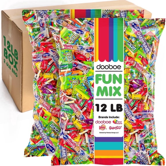 Assorted Mothers's Day Candy Mix, 12 lb Bulk Individually Wrapped Candy Variety Pack for Piñatas, Goodie Bags, Candy Bowls, Party Favors & Events