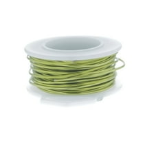 28 Gauge Round Silver Plated Peridot Copper Craft Wire - 45 ft