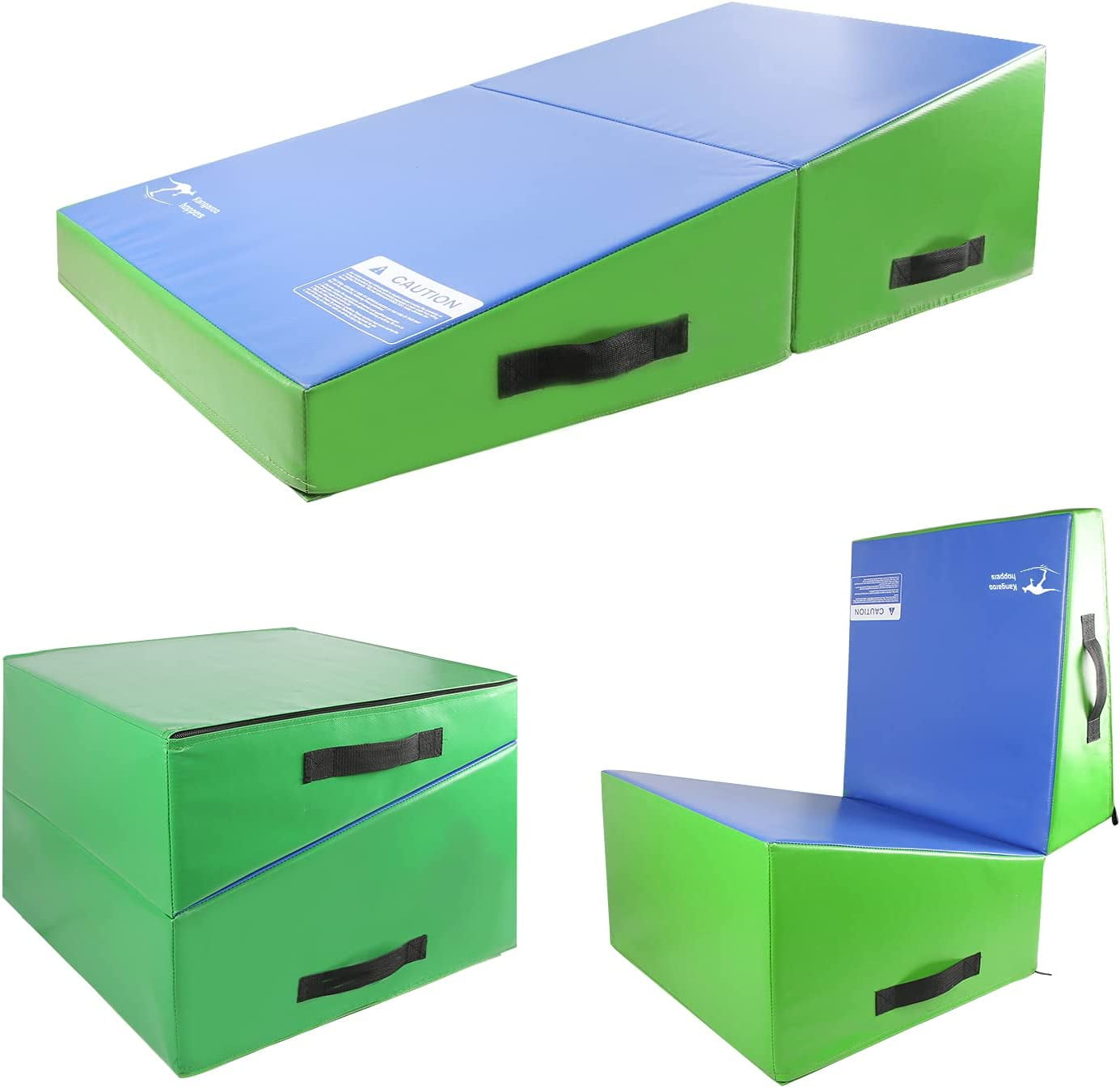 Kangaroo Hoppers 48" x 24" x 14" Gymnastics Cheese Mat, Incline