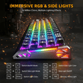 thumbnail image 3 of ATTACK SHARK R68 HE 60% Wired RGB Gaming Keyboard, Hall Effect Magnetic Switches, 8000Hz Polling Rate, Rapid Trigger, PC/Mac Compatible, Ink, 3 of 11