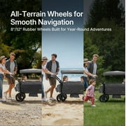BabyVista Wagon Stroller All-Terrain for 2 Kids with Canopy, Parents Organizer, Adjustable Handlebar, Compact Foldable Baby Stroller Collapsible Toddler Stroller