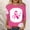 Pink, variant on qelini Breast Cancer Shirts Long Sleeve Casual Pullover Blouse Fall Winter Crewneck Comfy Shirts Loose Casual Print Tops Pink S