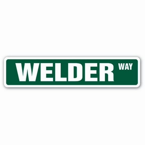 SignMission SS-WELDER 4 x 18 in. Welder Street Sign