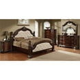 thumbnail image 1 of Furniture of America Cathey 4-Piece King Bedroom Set in Dark Walnut, 1 of 3
