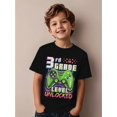 thumbnail image 1 of Back to School Level 3 Boys' First Day of Kindergarten T-Shirt, Soft Fabric, Breathable Comfort Short Sleeve Tee, Best Gift for Boys and Girls, 1 of 5