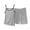BlackB, variant on Women's Summer Plus Size Matching Set,2 Piece Casual Outfits,Sleeveless Crew Neck Cami Top Shorts Elastic Waist Stripe Athleisure Set