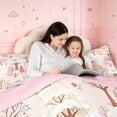 thumbnail image 5 of Manfei Christmas Tree Castle 7-Piece King Bedding,Traditional Festive King Bed in a Bag,Light Pink,Pink Reversible, 5 of 6