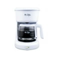 Mr. Coffee 5Cup Compact Design Coffee Maker with Easy Switch, White