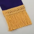thumbnail image 2 of 1 Pce Étole Réversible Blanc/violet avec Broderie PX pour Clergé, 2 of 6
