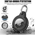 thumbnail image 4 of IPX8 Waterproof Airtag Holder, 6 Pack Apple Air Tags with Keychain, AirTag Case for Dog Collar, Luggage, Keys, Anti-Scratch Full Body Protective Airtag Holder (2*Black,Blue,Pink,Purple,Green), 4 of 5