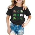 thumbnail image 1 of TZEWGL Chemise Décontractée pour Infnat Manches Courtes Col Rond Graphique Blouse Tendance pour Filles Garçons Taille 6-7T, 1 of 4