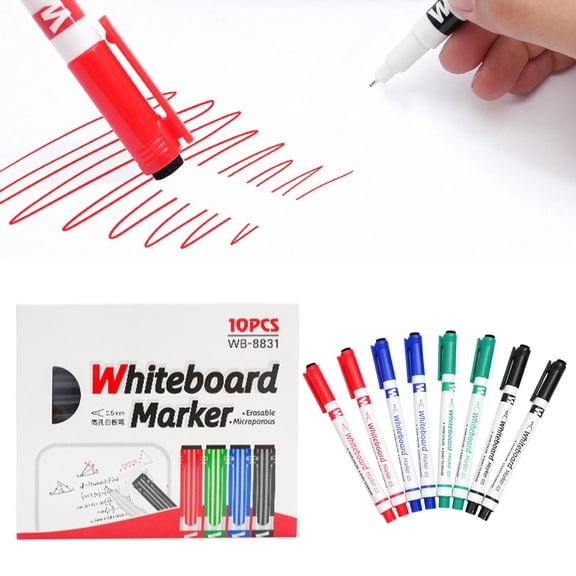 Urbanw Dry Erase Markers, Whiteboard Markers, Dry Erase Markers Fine Tip with Eraser for Office, Home, Planning Dry Erase Board Red 1Pcs