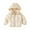 Beige, variant on GYRATEDREAM Baby Girls Boys' Winter Snowsuit Fleece Jackets With Hooded Toddler Cotton Dress Warm Lined Coat Outer Clothing for 1-2Y Black